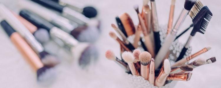 many makeup brushes -- possibly the most expensive beauty purchase? 