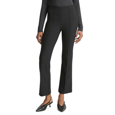 woman wears kick flare pants with work outfit