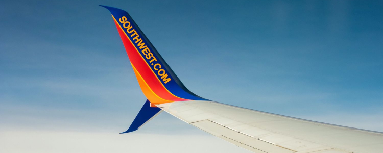 tail of a Southwest plane