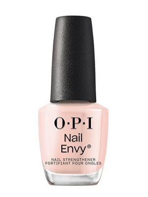 A bottle of light pink OPI Nail Envy