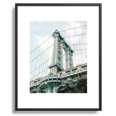 framed artwork to make your office feel nicer (of the Manhattan Bridge)