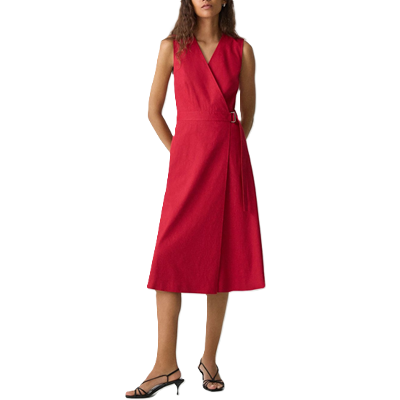 red wrap dress for 2025