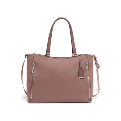 beigey pink tote bag