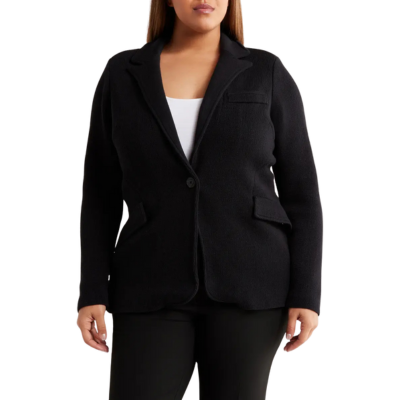 black fitted jacket
