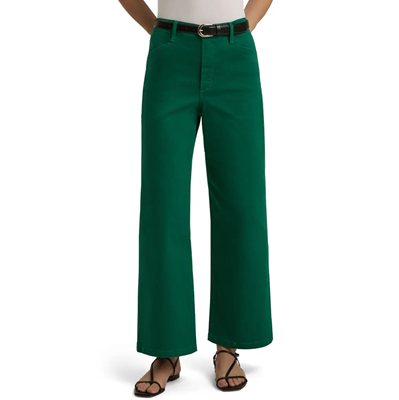 dark green wide leg jeans