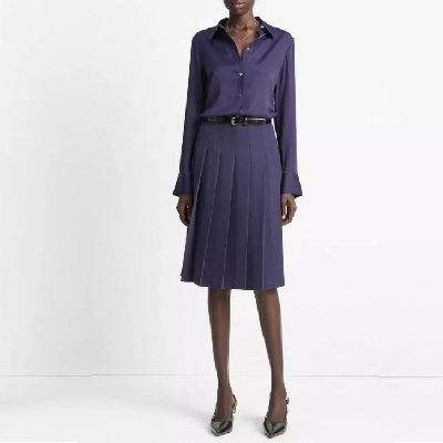 Splurge Monday’s Workwear Report: Pleated Crepe Skirt