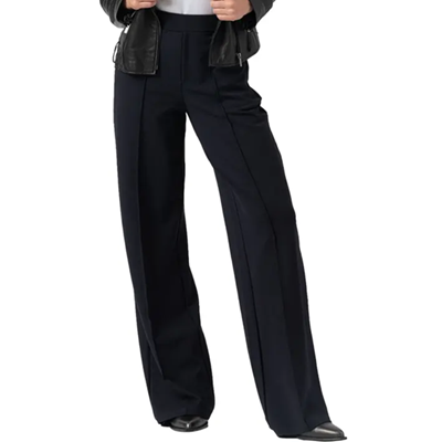 pull-on wide leg pants