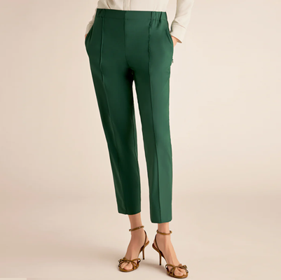 green pull on work pants