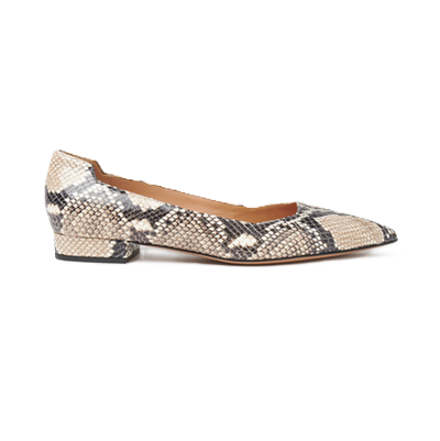 snakeskin flat