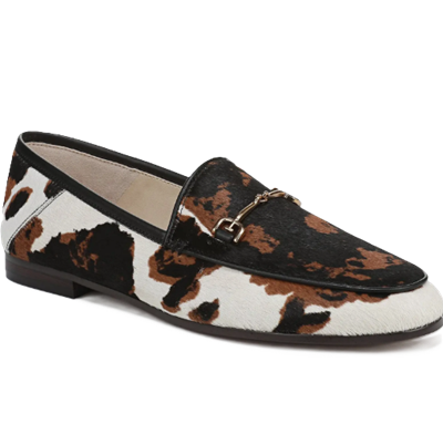reader-favorite loafer in trendy animal calf hair