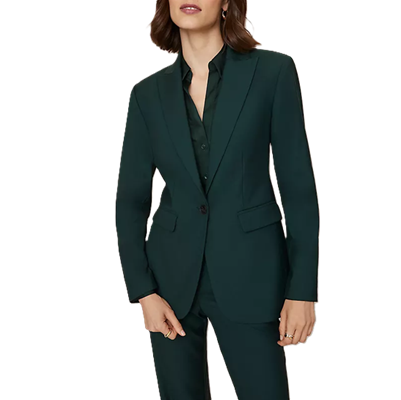 green pants suit