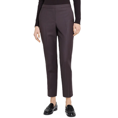 businesswoman wears flannel dress pants with work outfit