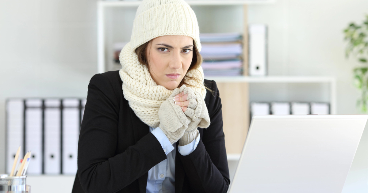 How to Stay Warm in a Cold Office