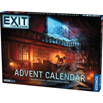 A box for an escape room advent calendar called The Silent Storm