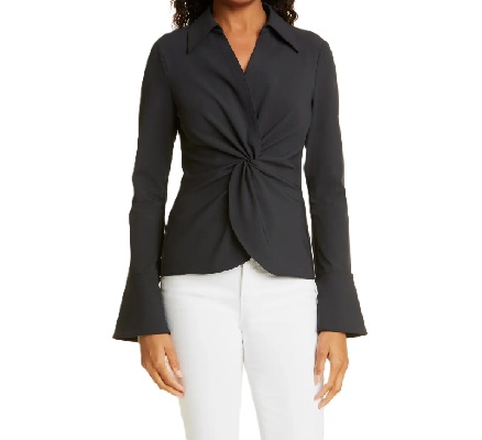 Tuesday’s Workwear Report: Mckenna Knot-Waist Shirt
