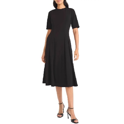 Wednesday's Workwear Report: Double Pleat A-Line Midi Dress