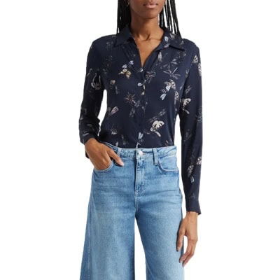 Splurge Monday’s Workwear Report: Holly Butterfly-Print Button-Up Shirt