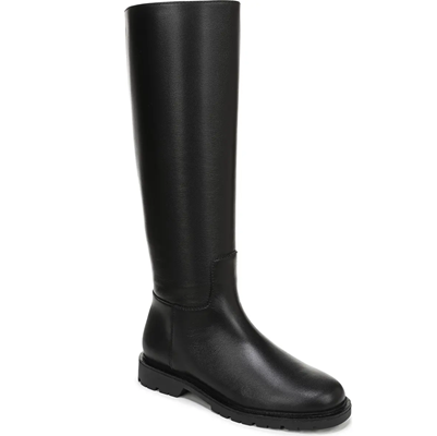 black knee-high boot