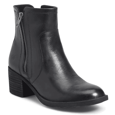 black boot with walkable heel