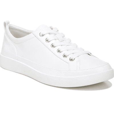 all white sneaker
