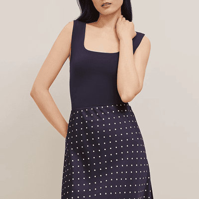 square-neck black tank