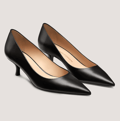 black kitten heel pump 50cm