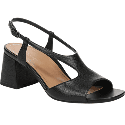 black strappy sandal