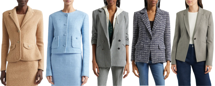 collage of blazers in the Nordstrom Anniversary Sale