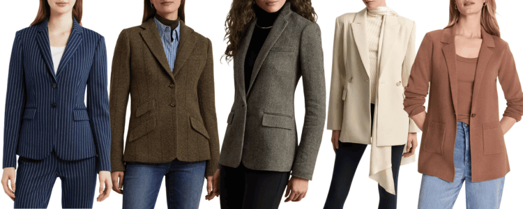 collage of blazers in the Nordstrom Anniversary Sale