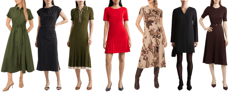 collage of dresses in the Nordstrom Anniversary Sale
