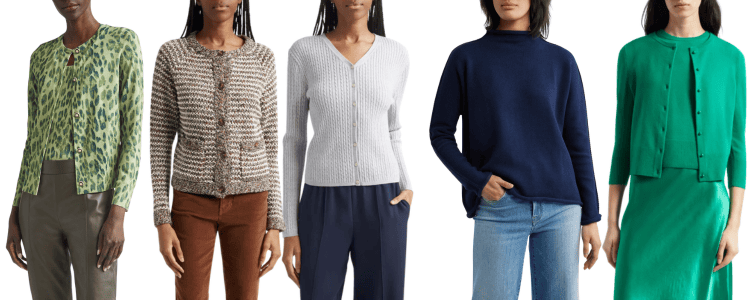 collage of sweaters in the Nordstrom Anniversary Sale