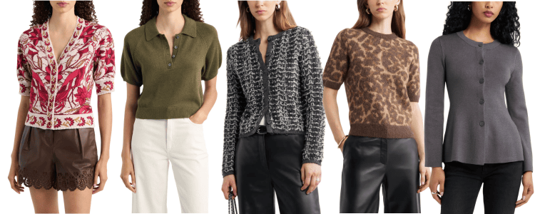 collage of sweaters in the Nordstrom Anniversary Sale