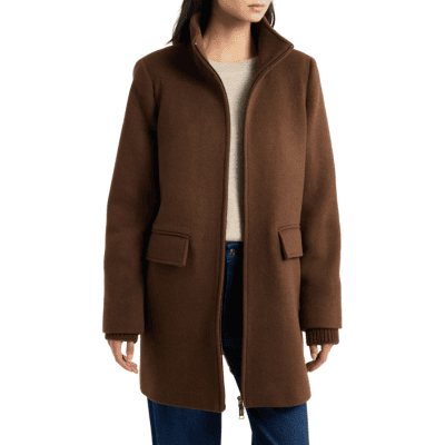 chocolate brown coat