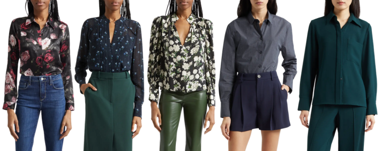 collage of blouses in the NAS