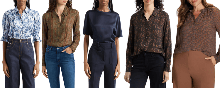 collage of blouses in the NAS