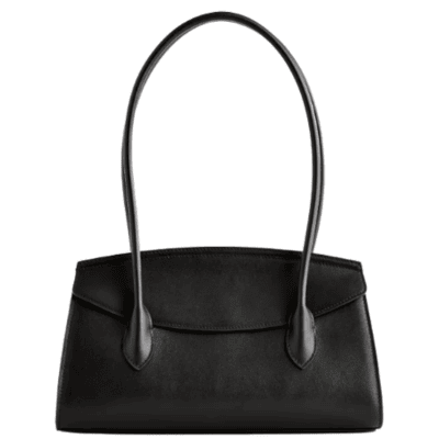 black east-west bag from Quince