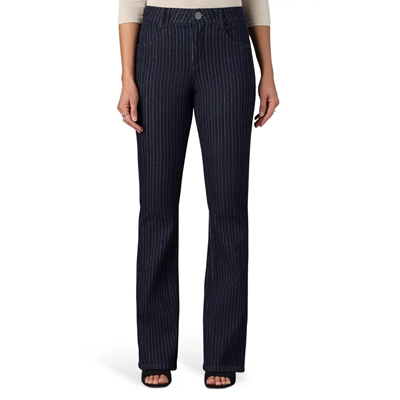 pinstriped jeans